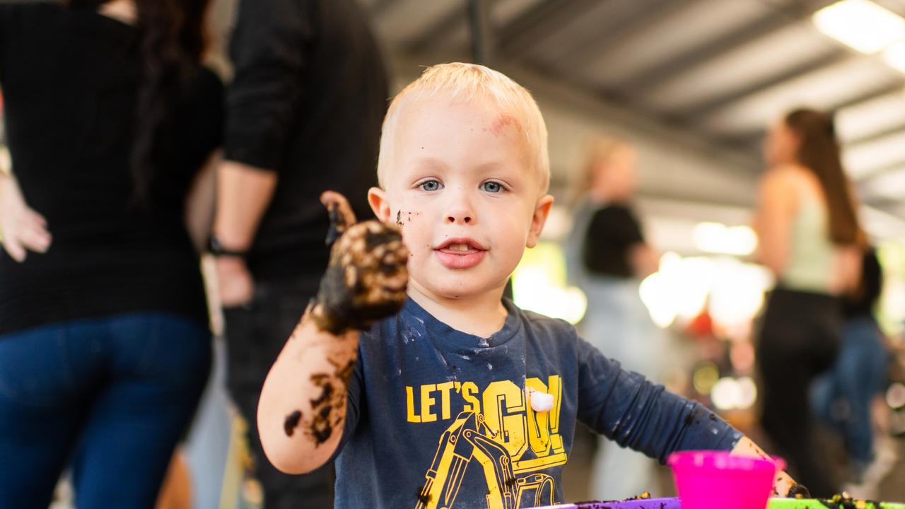 Children had at absolute blast at Messy Play Nambour on Wednesday. Photo: Joseph Byford Photography