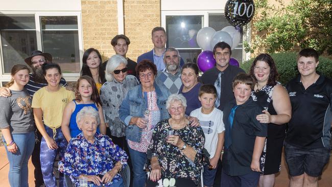 TLC Forest Lodge Residential Aged Care resident Hazel Clarke celebrated her 100th birthday with family last week. Picture: Valeriu Campan