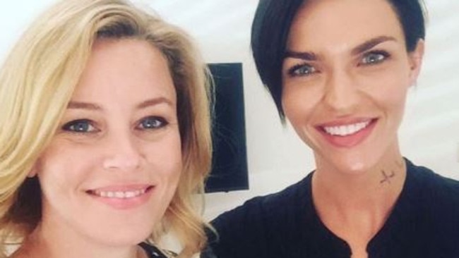 Ruby Rose and Director Elizabeth Banks both posted the same picture on social media, hinting at a possible movie role. Picture: Instagram/rubyrose