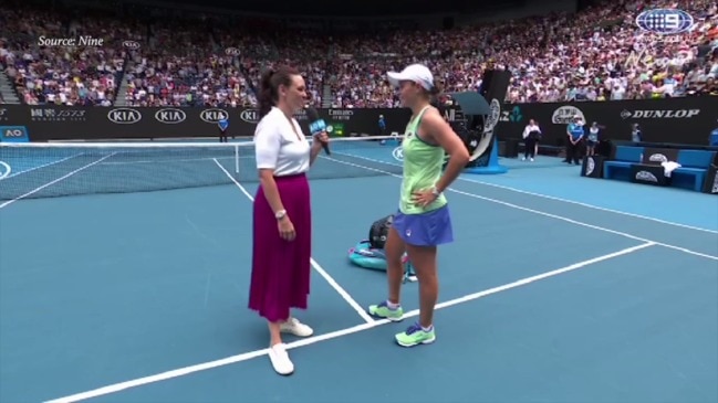 Barty: "This is the highlight of my day." (Nine)