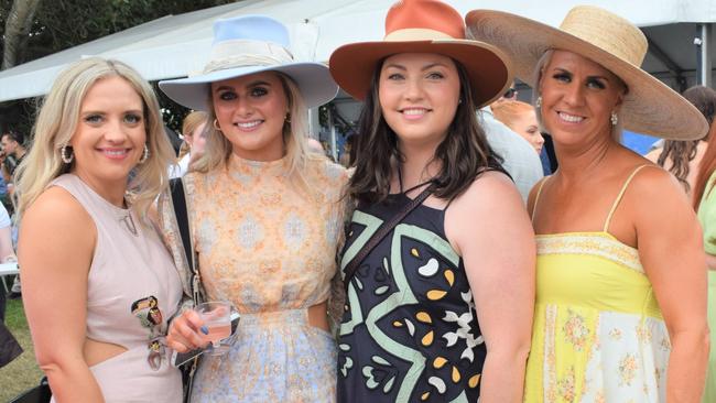 Keira, Jordy, Erin and Jenevieve at the Rockhampton Jaguar Land Rover Pop-Up Polo on June 3, 2023. Picture: Aden Stokes