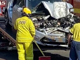 Elderly couple rushed to hospital after car crash