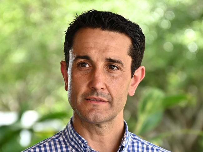 LNP Queensland Opposition Leader David Crisafulli at the Cairns Esplanade on Tuesday morning. Picture Emily Barker.