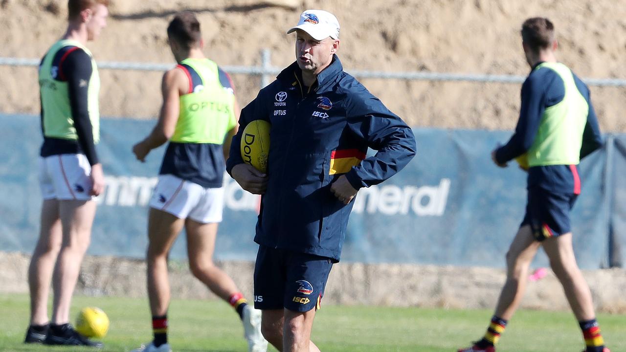 Matthew Nicks said the reviews have been stern, but the mood at training upbeat. Picture: Sarah Reed