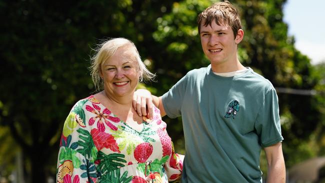 AusMumpreneur winner Nicola Baker, pictured with son Jed, has shared her top tips for women in the business sector juggling work and motherhood. Picture: Brendan Radke