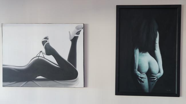 Some of the sexy artwork. Picture Glenn Hampson