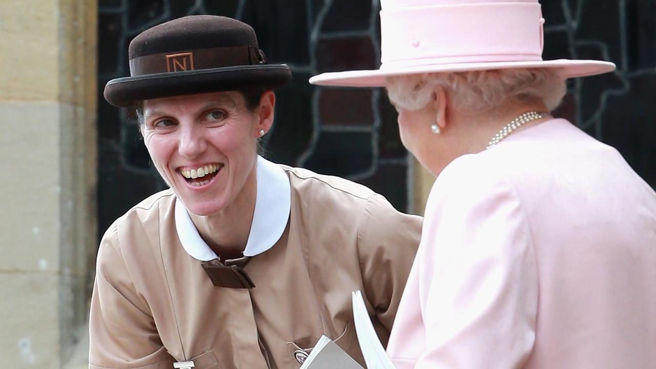 Borrallo shares a laugh with Queen Elizabeth II. Picture: Chris Jackson/Getty