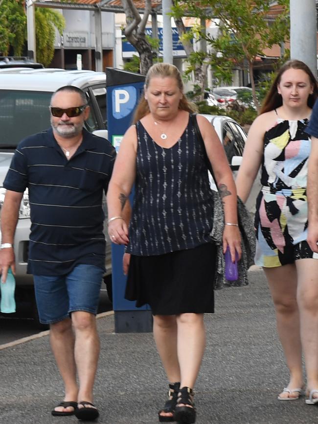 Pte Jason Challis’s family at the Northern Territory Coroners Court last year.