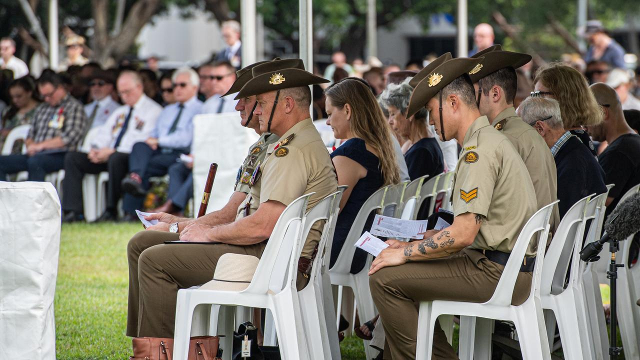 Darwin Cenotaph's Remembrance Day service, 2023. Picture: Pema Tamang Pakhrin