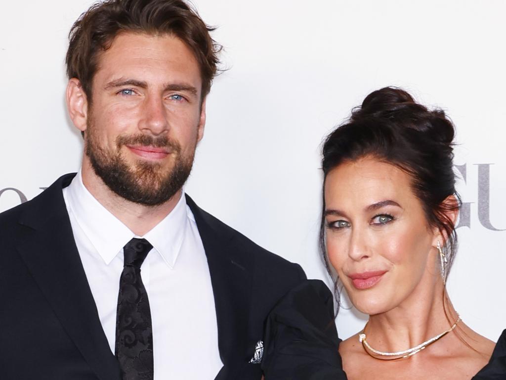 MELBOURNE, AUSTRALIA - DECEMBER 10: Shaun Hampson and Megan Gale attend the NGV Gala 2022 at the National Gallery of Victoria on December 10, 2022 in Melbourne, Australia. (Photo by Graham Denholm/Getty Images)