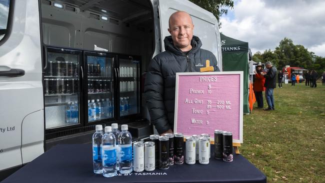 Daniel McKenzie from Pure Mist Water at Dover Seafest at Dover. Picture: Caroline Tan