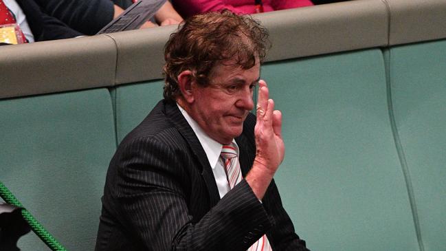 Former Speaker Peter Slipper in the public gallery at Parliament House in September 2018. Picture: AAP