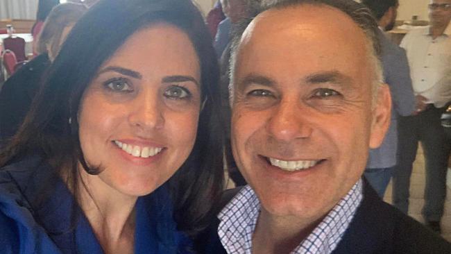 Moira Deeming and John Pesutto pose for a selfie in February. Picture: Supplied