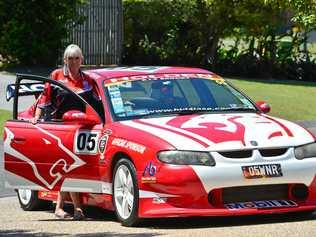 Lyn Hunt WITH HER 2002 Holden Commodore VX SS. Picture: John McCutcheon