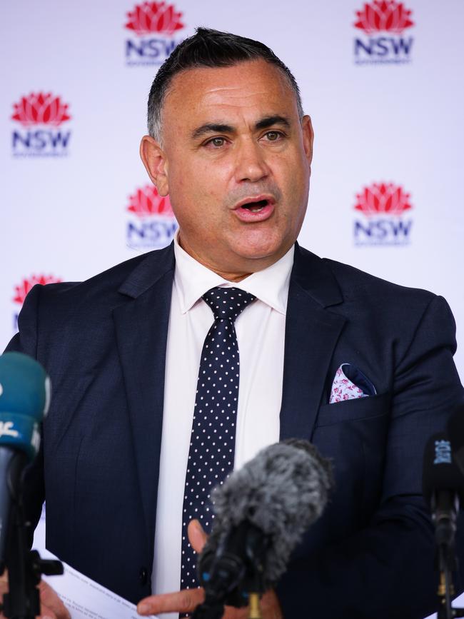 Acting Premier John Barilaro. Picture: NCA NewsWire / Gaye Gerard