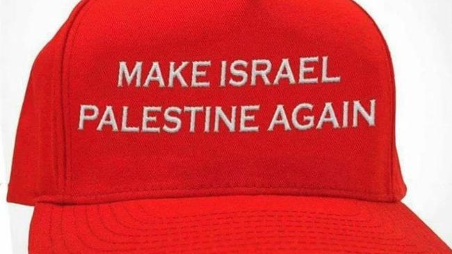 A "make Israel Palestine again" post shared by Archie Moore on Facebook.