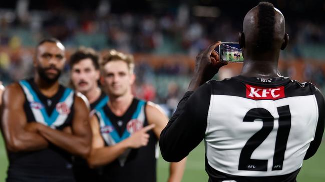A new partnership with Google will see the AFL’s social media channels taken over by the tech giant on Friday nights. Picture: Michael Willson/AFL Photos via Getty Images