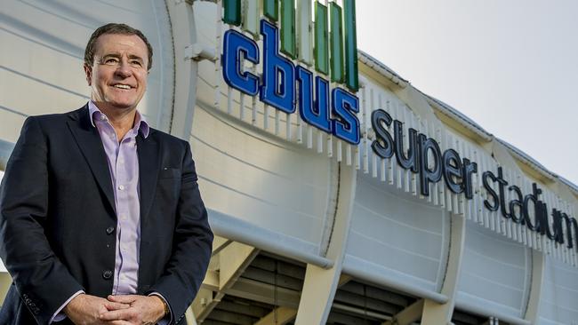 Titans CEO Graham Annesley out the front of CBUS Super Stadium in Robina. Picture: Jerad Williams