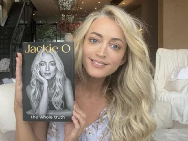 Jackie’s book will be released next week. Picture: Instagram