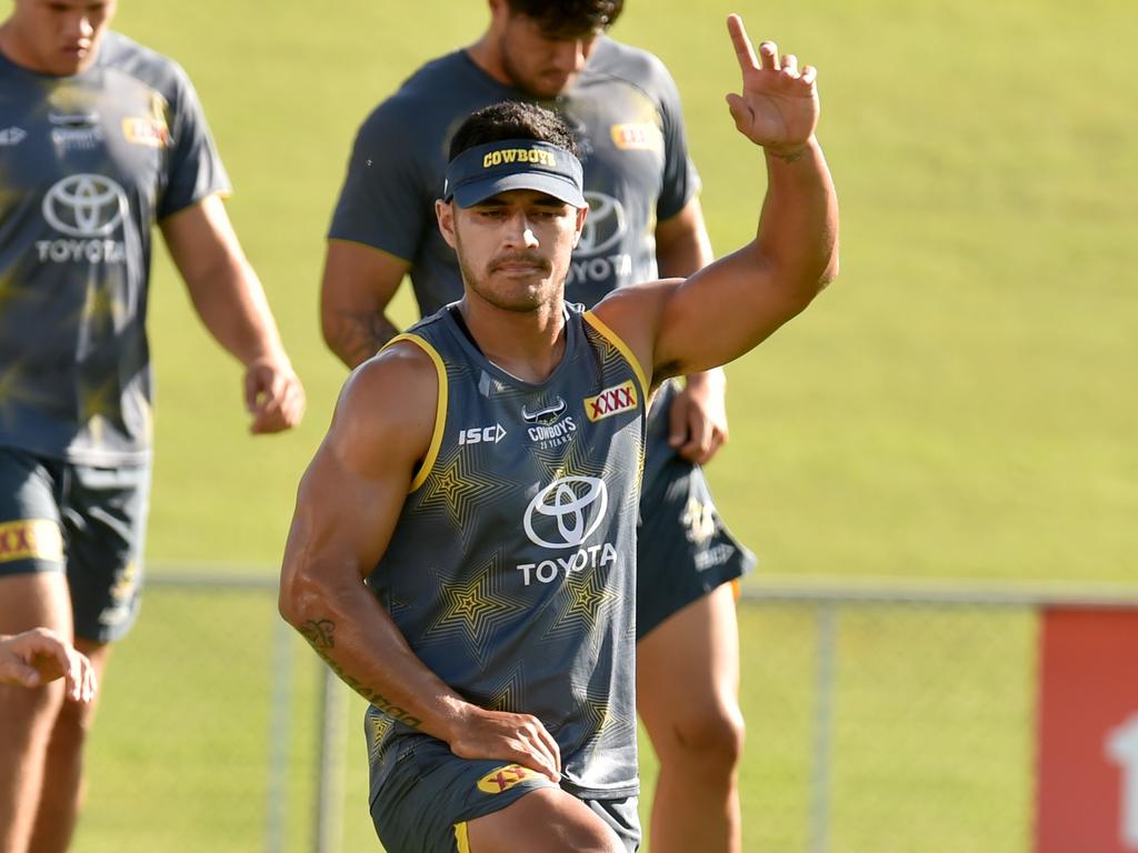 Valentine Holmes has put his hand up to kick goals for the Cowboys. Picture: Evan Morgan