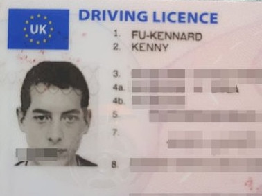 Kenny Kennard can get a driver's licence but not a passport.