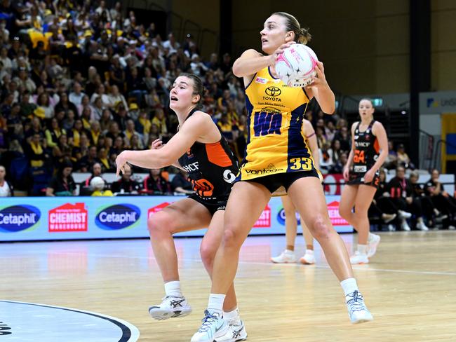 Liz Watson continued to make an impact on court. Picture: Bradley Kanaris/Getty Images