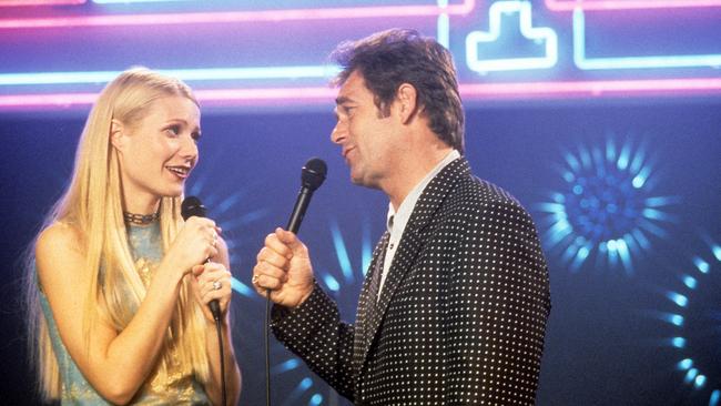 Gwyneth Paltrow and Huey Lewis were unlikely chart toppers. Picture: Hollywood Pictures/Getty Images