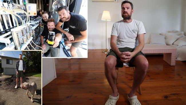 Dan Norris founded one of the Gold Coast's best-known beer brands at his Labrador home. Pic Annette Dew