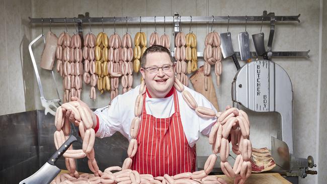 Barry John Crowe can make the most sausages in a minute. Picture: Guinness World Records