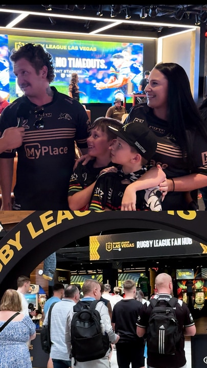 Huge crowds at NRL fan hub in Las Vegas