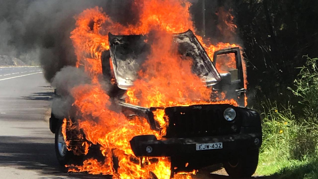 Sydney couple narrowly escapes Jeep Wrangler fireball  —  Australia's leading news site