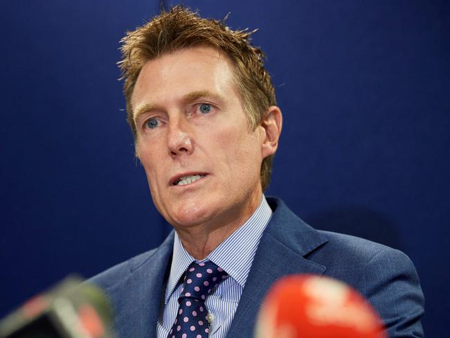 Attorney-General Christian Porter revealing he is the Cabinet Minister at the centre of historical rape allegations. Picture: AFP