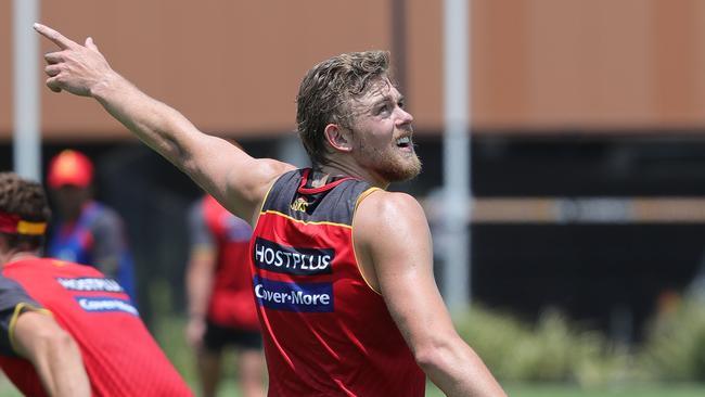 Hugh Greenwood at Gold Coast training. Picture: Glenn Hampson