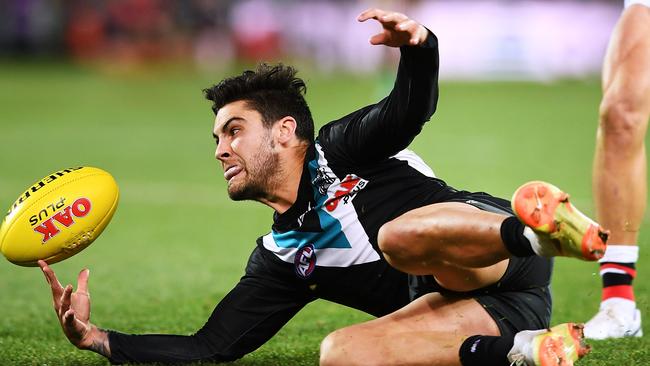 Chad Wingard’s future has become an off-season juggling act. Picture: Mark Brake/Getty Images