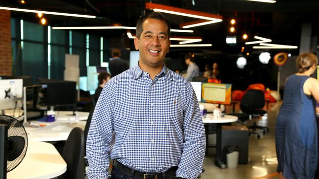 Brisbane tech giant TechnologyOne CEO Ed Chung at his Fortitude Valley headquarters.