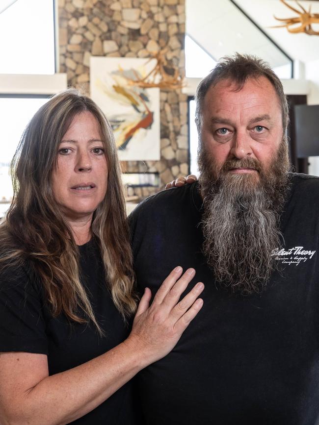 Couple Kevin and Andrea Griffin say Mr Portelli took $100,000 worth of items out of the home before handing it over to them. Picture: Jason Edwards