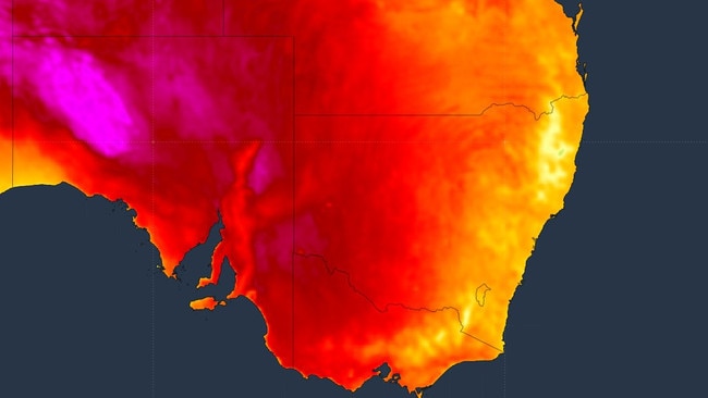 Heatwave southeast Aus Feb 22