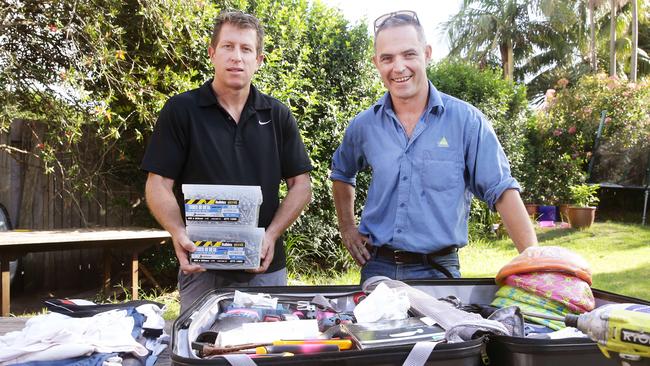 Allan Stevens, 40, from Dee Why. and Warriewood’s Matthew Blackburn, 37, will fly to the island nation on Saturday to help rebuild a ­village on Vanua Levu hit by Cyclone Winston.