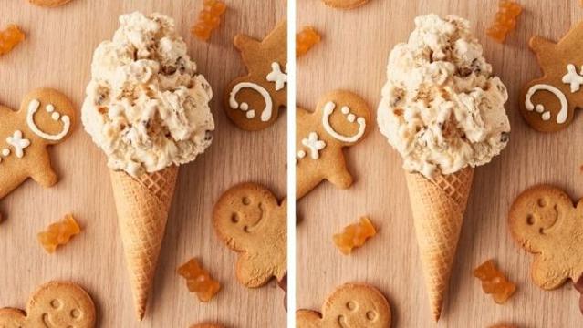Gingerbread cookie dough ice cream