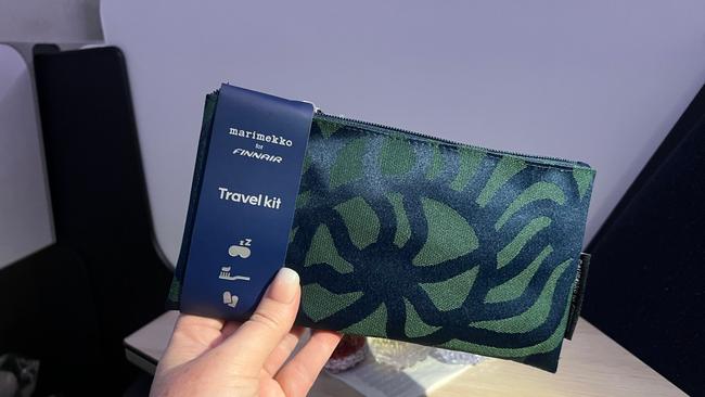 The Marimekko amenities kit is a cute Finnish touch.