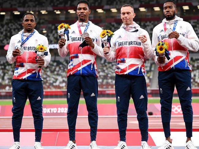 The team faces a nervous wait after CJ Ujah (far left) tested positive.