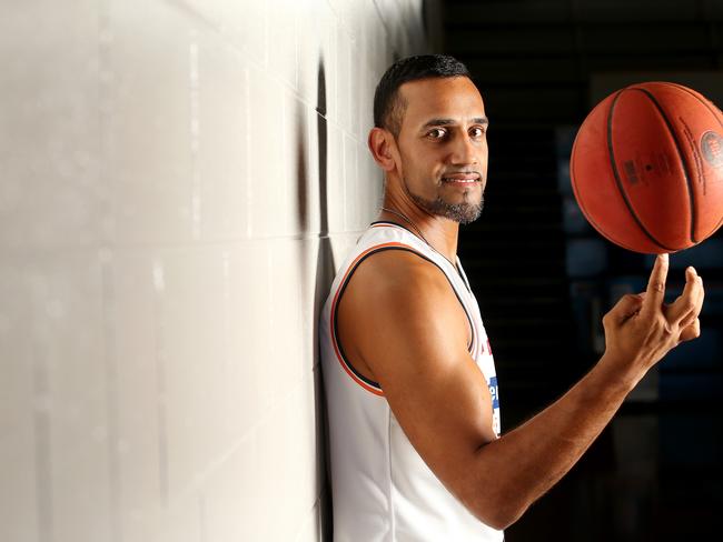 Former Cairns Taipans player Aaron Grabau ahead of the NBL's Heritage Round. Picture: Josh Woning.