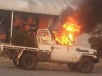 A stolen Toyota LandCruiser was found torched in Garbutt on Thursday, January 2, 2020.