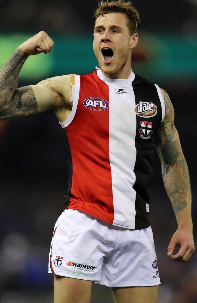 Tim Membrey kicked two goals for the Saints. Picture: Michael Klein