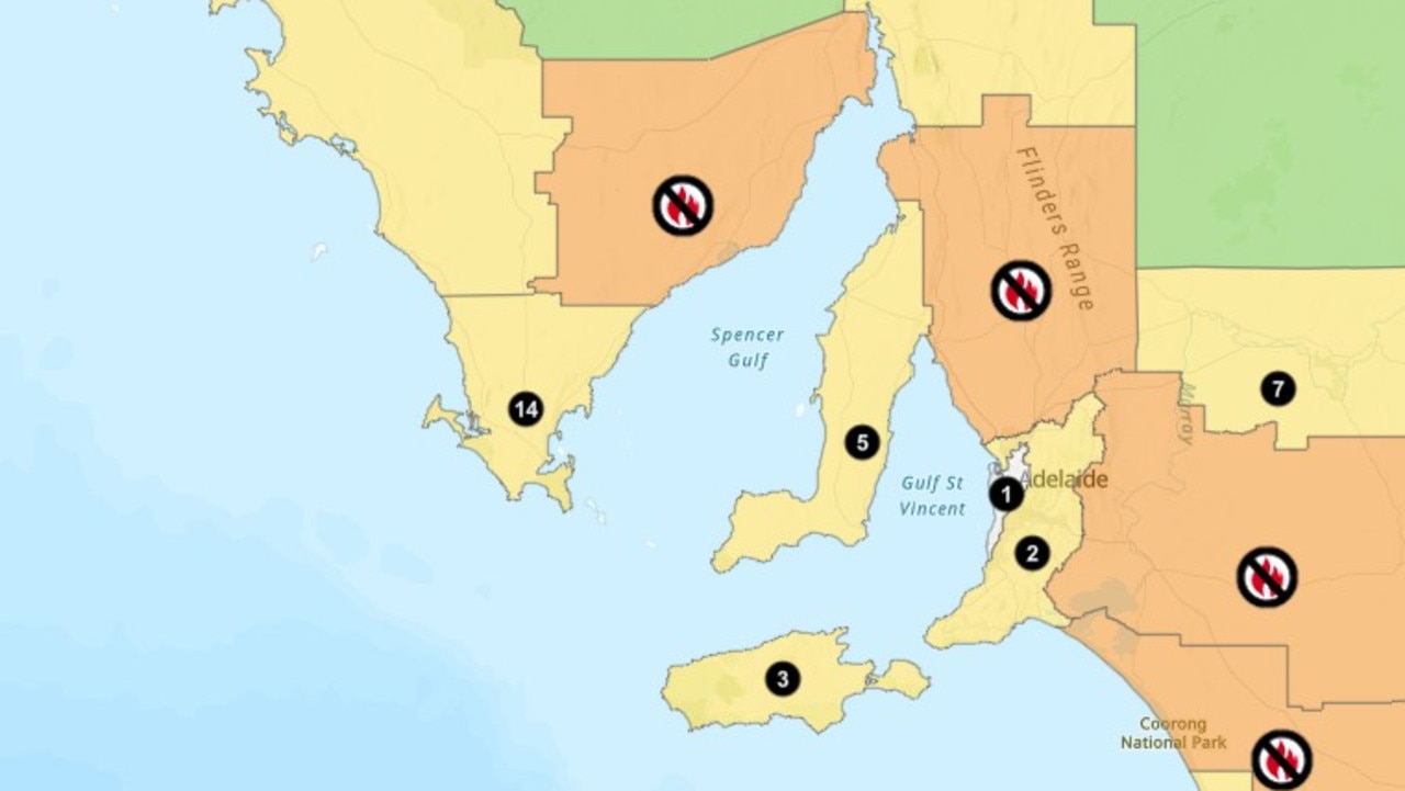 SA Total Fire Ban With Temperatures Next Week Reaching 40C On Tuesday ...