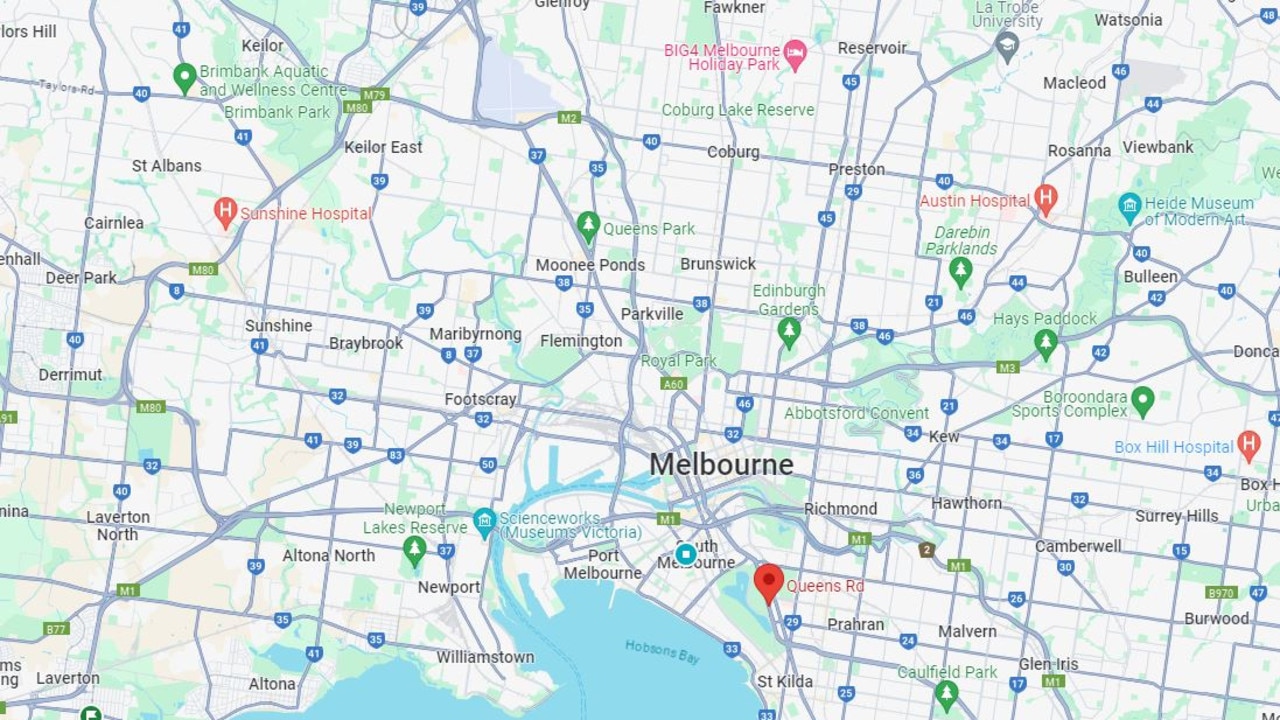 Police are investigating allegations that a man fraudulently rented out a string of Melbourne properties, including one on Queens Rd. Picture: Google Maps