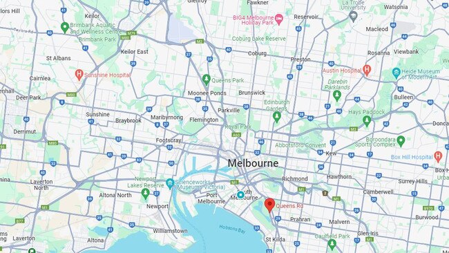 Police are investigating allegations that a man fraudulently rented out a string of Melbourne properties, including one on Queens Rd. Picture: Google Maps