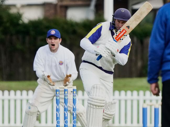 Mark Cooper batting. Picture: Valeriu Campan