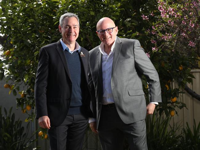 24.9.2019. Prospect Mayor David O'Loughlin with CEO Elect Nigel McBride. PIC TAIT SCHMAAL.