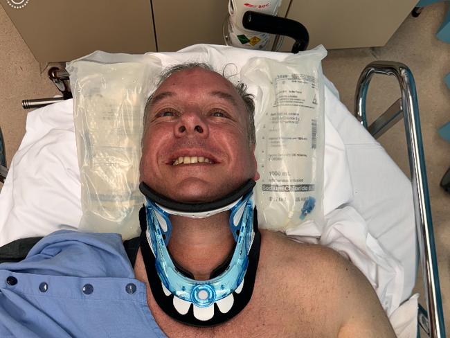 Ben Dobbin fractured his neck during a cycling accident.